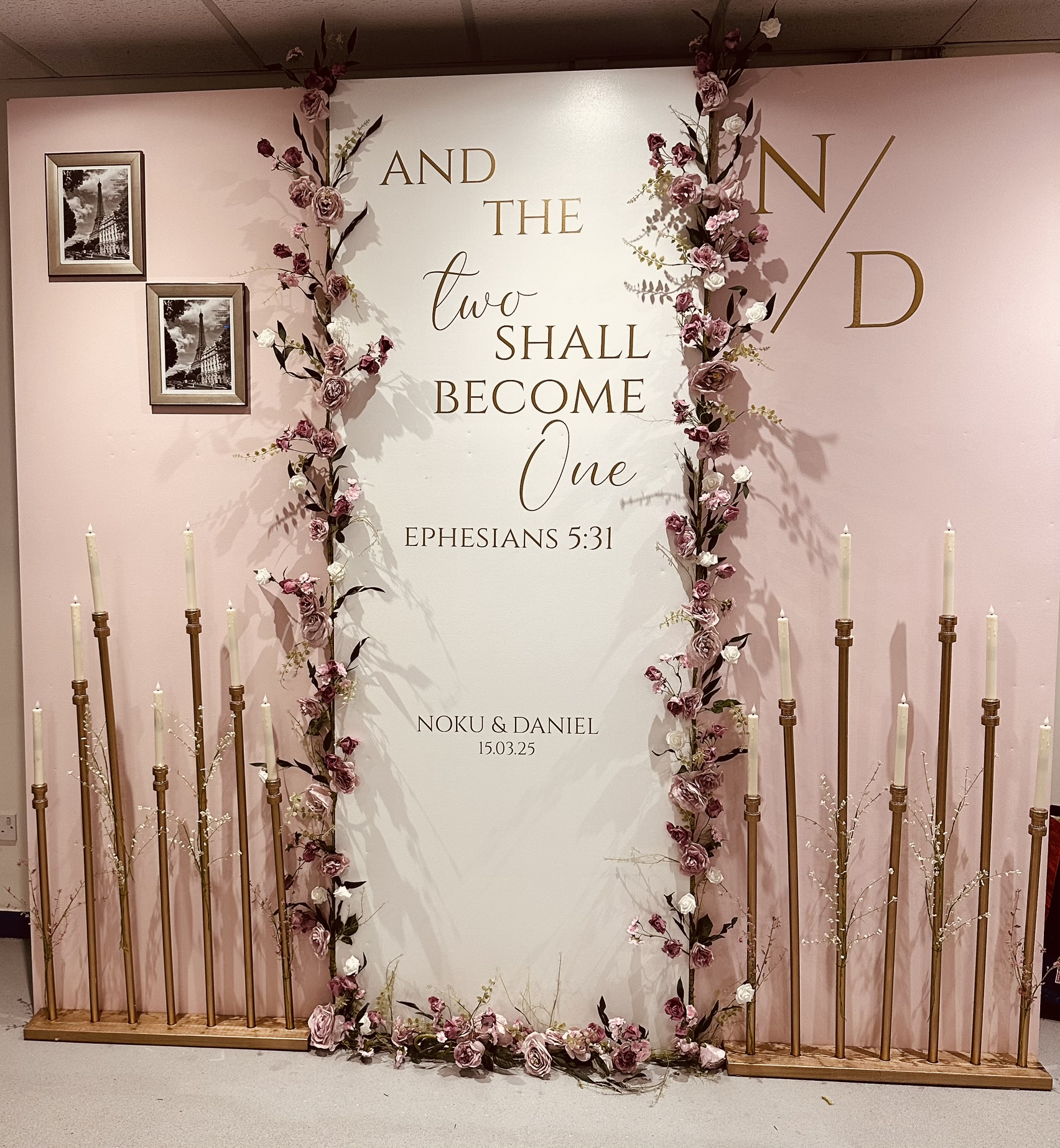 Two Shall Become One — Backdrop Design